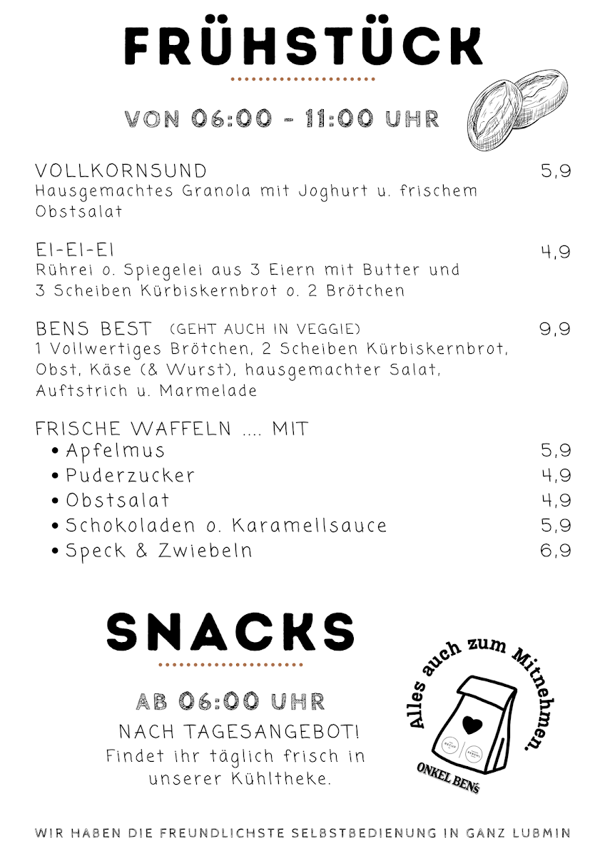Menu Onkel Ben's Frühstück & Mittagstisch-2